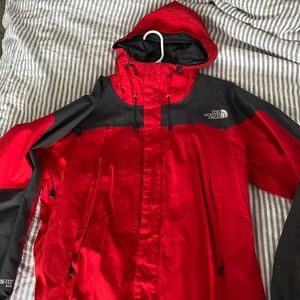 Red NorthFace Insulated Shell Jacket Large